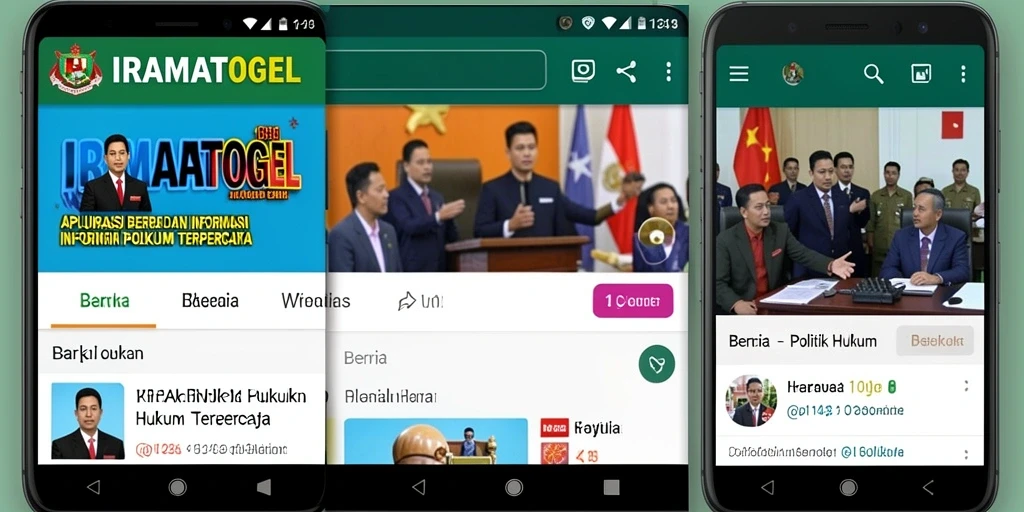 Tampilan antarmuka aplikasi IRAMATOGEL yang informatif dan menarik.
