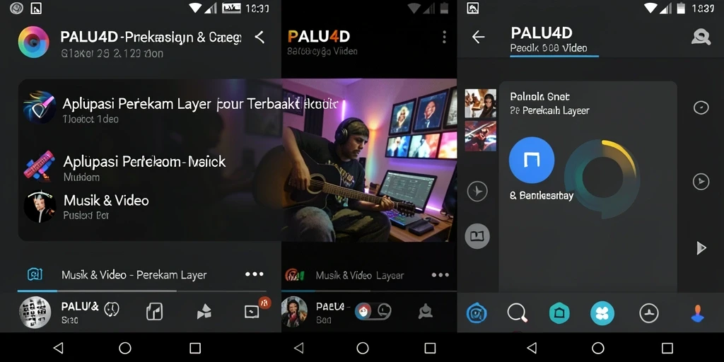 Antarmuka aplikasi PALU4D saat merekam layar dengan fitur lengkap.