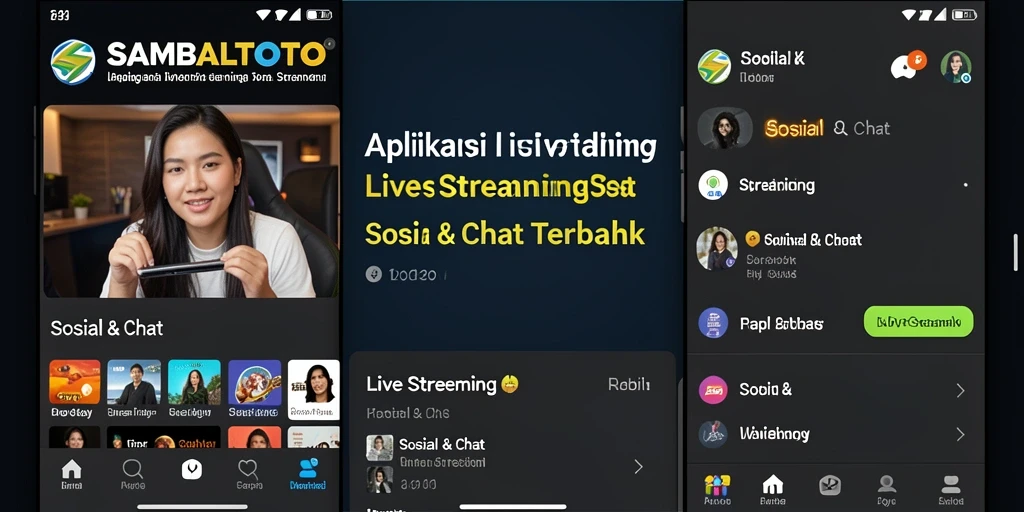 Antarmuka SAMBALTOTO dengan fungsi Live Streaming yang menarik.