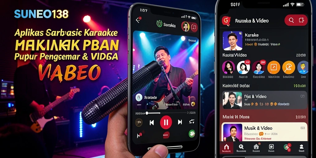 Screenshot SUNEO138 menampilkan antarmuka yang menarik dan fungsi karaoke yang mudah digunakan.